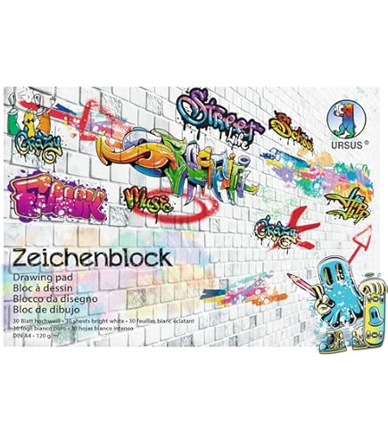 Papel Para Pintar Con Acuarelas Herlitz® Bloque De Dibujo | Formato De Hoja A4 | 20 Hojas | Papel Blanco Bloc Para Dibujar