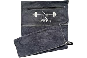 DanRaw Pro Gym Sweat Towel - Premium Quality, Microfibre, Quick-Dry Fitness, Yoga, Running, Gym Towel for Ultimate Workout Comfort, (40 x 100 cm, Dark Grey)