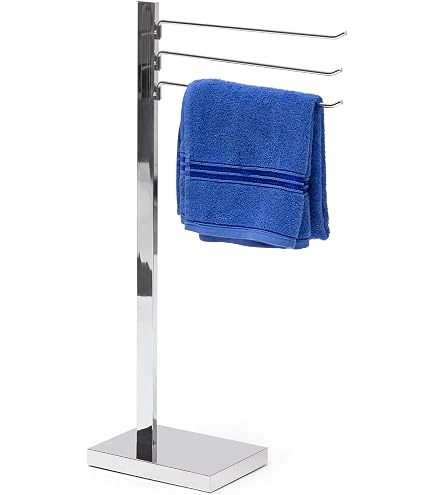 Portasciugamani Con Ganci Gedy Edera Plus - Ottone Cromato 23x7,4x15,7 Cm, Fissaggio A Muro