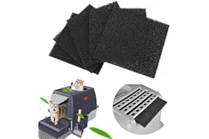 INNOVESS 12pcs Cat Litter Box Charcoal FilTers,Carbon FIlter for Cat Litter Box,9.5X7cm Activated Carbon Fil-ter,Odour Compatible with Joseph Joseph Bin,Food Caddy Bins for Kitchen,Pet
