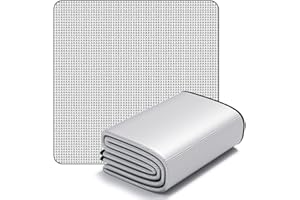 GLOBAL-DAILY Waterproof Foil Camping Mat 2m×2m, Aluminum Film Sleeping Mat, Foam Aluminium Insulating Mat for Traveling & Outdoor Activities, Double-Sided Foil Tent Pad