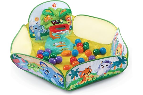 VTech – Piscine à Balles Interactive des P'tits Loulous, Jouet Bébé Interactif – 9 Mois/3 Ans – Version FR Multicolore 533605