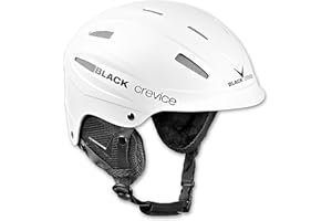 BLACK CREVICE Casque de Ski Ischgl I Casque Ski Antichoc au Design Sportif en différentes Couleurs I Casque de Ski Hommes & Femmes I Casque de Snowboard I Casque de Ski Respirant I Taille réglable