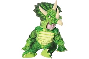 Underwraps Green Triceratops Plush Baby Costume S 6-12 Months