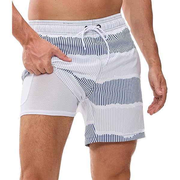 Maillot De Bain Homme - Cassis - Séchage Rapide - Doublure De
