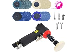 Mini Poliermaskin Auto-Set, Tryckluftslipmaskin, Liten slipmaskin, Polermaskin, Bilpolermaskin – Mångsidigt slip- och polerverktyg för snabba och effektiva resultat