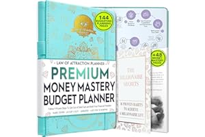 FREEDOM MASTERY Financial Planner & Monthly Budget Planner and Monthly Bill Organizer - 12 Month Journey to Financial Freedom, Monthly Budget Book Planner | Much More Then Just a Budgeting Planner or Finance Planner
