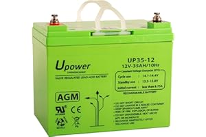 Master U-Power MU-UP35-12 Batterie au Plomb AGM 35 Ah 12 V