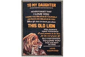 HWX Media Daughter Gift Blanket, Birthday Gifts for Daughter, Presents for Daughter from Mon Dad -T…