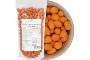 Paprika Erdnüsse in Knusperpanade 500g | Herzhafter Snack mit geräucherter Würze | Ideal für Partys, Filme & unterwegs | Knusprig & aromatisch | KUCHNIA ZDROWIA