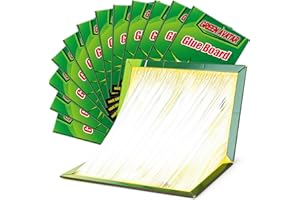 Yineaae 12 Stück Super Sticky Trap Pads (31,5cm x 21 cm), Klebefalle und Einfach zu Bedienen Geeignet, für Innen- und Außenbereiche Büros Gärten