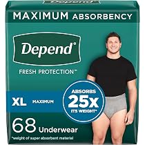 Depend Fresh Protection Adult Incontinence Underwear for Men ...