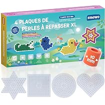 La Manuli Lot de 1500 grandes perles à repasser de 10 mm - Taille XL - Pour enfants à partir de 3 ans - Kit de recharge de perles de bricolage (couleurs multicolores