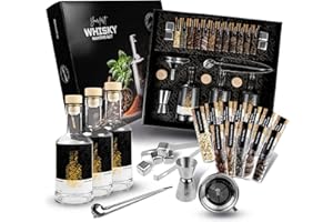 ‎DIBYS DIBYS DIY-Whiskey-Set inkl. 12 natürliche Botanicals & Zubehör | DIY-Whiskey-Gewürz-Set | Geschenk-Set für Whiskyliebhaber | Whiskey-Baukasten inkl. 4 Rezepte