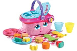 Leapfrog VTech - Cesta de Picnic Formas y sabores, Juguete encajable para niños +1 año, Aprende a clasificar, Ordenar, Modales, Versión ESP