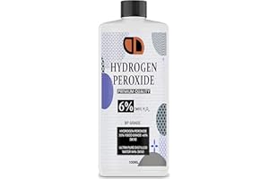 DD1 Food Grade Hydrogen Peroxide 6% (H2O2) VARIOUS SIZES CAP/SPRAY (100ML CAP)