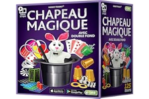 Grimaud Jeux de Sociéte-Mon Premier Chapeau Magique-125 Tours, 8904,A partir de 6 ans, Noir