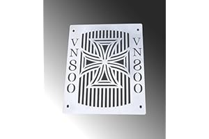 BM UK Motorrad-Kühlergrill-Abdeckung, Schutz für Kawasaki VN 800 Vulcan, Classic