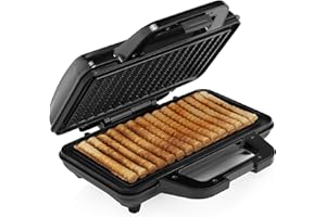 ‎TRISTAR Tristar WF-1171 1000 Stainless Steel Waffle Fries Maker - Silver Black (Pack of 15)