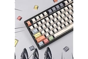 Sumgsn Lot Complet de 150 Touches Manga PBT Dye Sub Cherry Profile Touches en Toile pour claviers mécaniques Cherry MX 60%, 65%, 75%, 95%