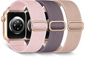AMSKY Elastyczne, sportowe paski do Apple Watch, 40 mm, 41 mm, 44 mm, 45 mm, 42 mm, 38 mm, 49 mm, dla kobiet i mężczyzn, elastyczne paski z materiału typu loop do iWatch Series Se Ultra 9, 8, 7, 6, 5,