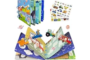 LIUPMEG Montessori Quiet Book,Ruhiges Buch Montessori for Toddlers,Educational Toy Book,Interactive Busy Book,Puzzle Buch Pädagogisches Spielzeug,Ruhiges Buch Montessori for Toddlers,Kleinkinder Spielzeugbuch
