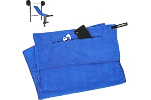 LIAMERHE Mikrofaser Handtücher Fitness Handtuch mit Reißverschluss Fach Sporthandtuch für Fitnessstudio Leicht Gym Handtuch 120x50cm mit Antirutsch Fixierung für Damen Herren