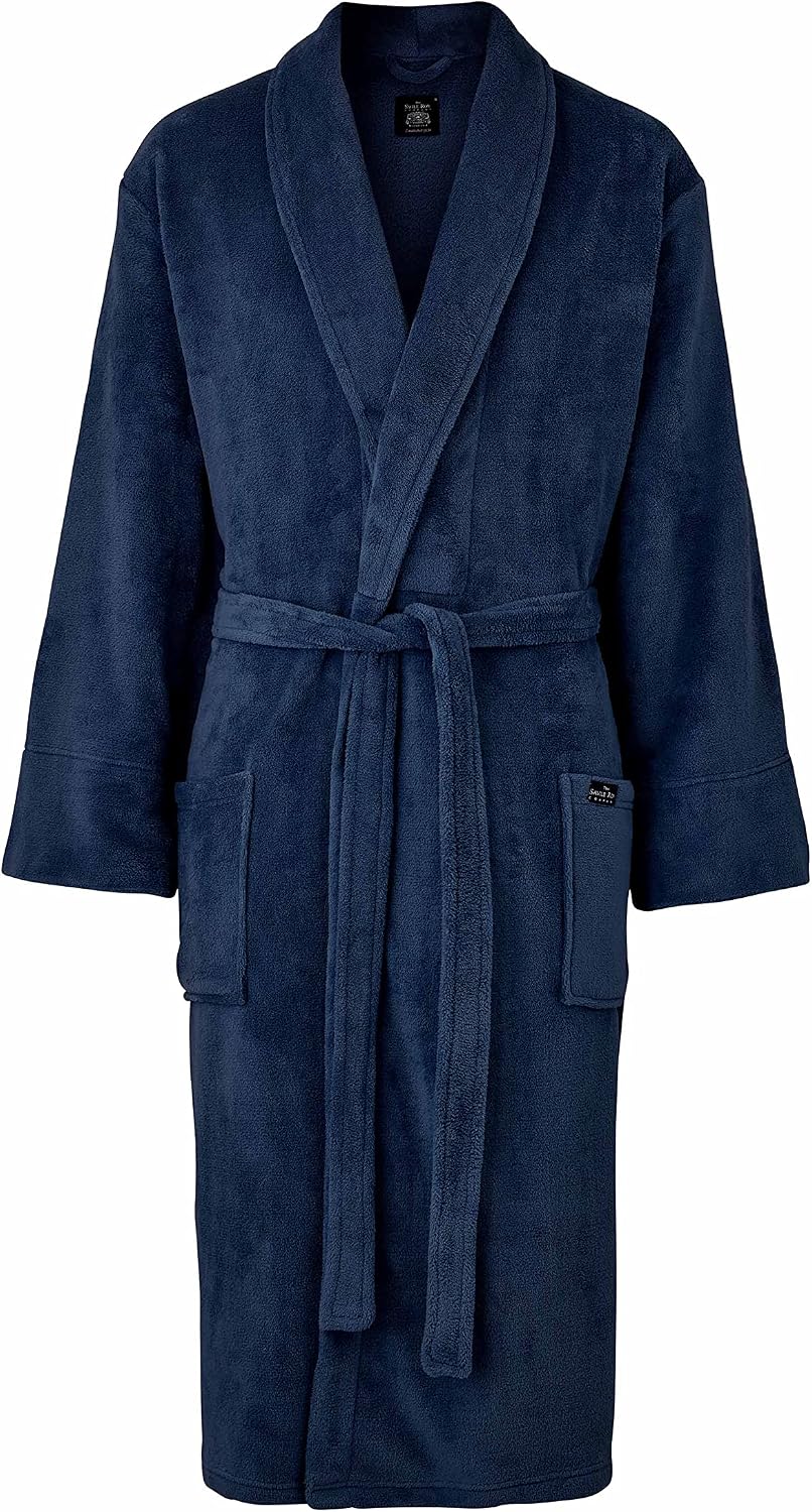 THE SAVILE ROW COMPANY LONDON Men's Lightweight Super Soft Warm Fleece Dressing Gown