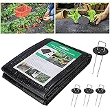 Wokkol Gartenvlies, Gartenvlies Unkrautvlies 2m, Reißfestes Unkrautfolie Wasserdurchlässig, 100g/m²Hohe UV-Stabilisierung Bän