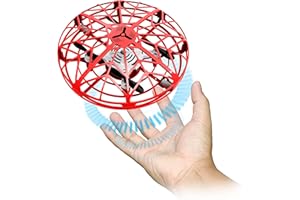 SILVERLIT FLYBOTIC Mini Drone UFO, Contrôle par Gestes, Capteurs de Mouvements, Looping 360°, Jouet Volant pour Enfant, Dès 5 Ans 60113 Rouge