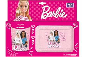 ILS I LOVE SHOPPING Geschenkset Brotdose + Tasse in Geschenkbox BPA-frei für Kinder Snack Schule Kindergarten Barbie