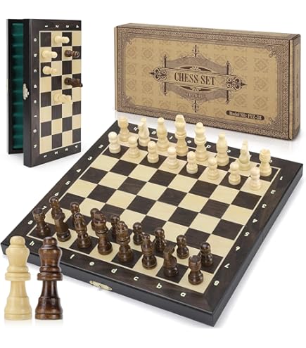 Coffret d'échec acajou Smir : King Jouet France, Jeux de stratégie et de réflexion Smir