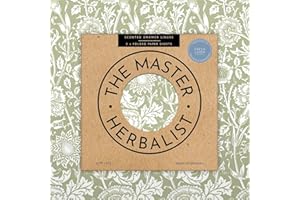 The Master Herbalist Fragrant FRESH LINEN Scented Drawer Liners in a SAGE GREEN | William Morris Design| Pack of 5 Sheets (FOLDED) | Contains Essential Oils | Made in the UK