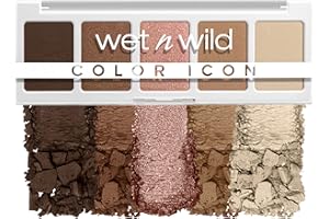 Wet n Wild, Palette 5 Nuances Color Icon, Palette de Fards à Paupières, 5 Couleurs Richement Pigmentées pour un Maquillage Quotidien, Formule Longue Durée et Facile à Mélanger, Walking On Eggshells
