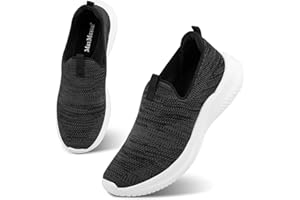 MaxMuxun Baskets Femme Respirantes sans Lacets Chaussures de Running Confortable Léger Marche Sport Travail Sneakers