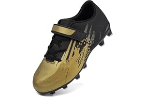 Dhinash Fußballschuhe Jungen Stollen Fussballschuhe Kinder Kunstrasen Fussball Schuhe Spikes Trainingsschuhe Turnschuhe Mädchen Outdoor Turf Football Schuhe Unisex Gr.30-39