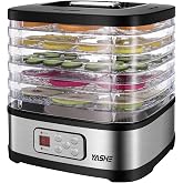 YASHE GGJ-261B Food Dehydrator, 35-158&deg;F Temperature Control &amp; 72 Hour | LED Display | 360&deg; Hot Air | Adjustable Levels | BPA