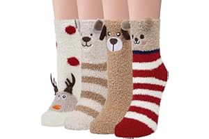 YSense Snug Calze Donna Invernali Termiche Calzini di Natale Regalo peluche Caldi Calzini Spessi Ragazza Amico Mamma Moglie Compleanno San Valentino Festa della mamma Regalo