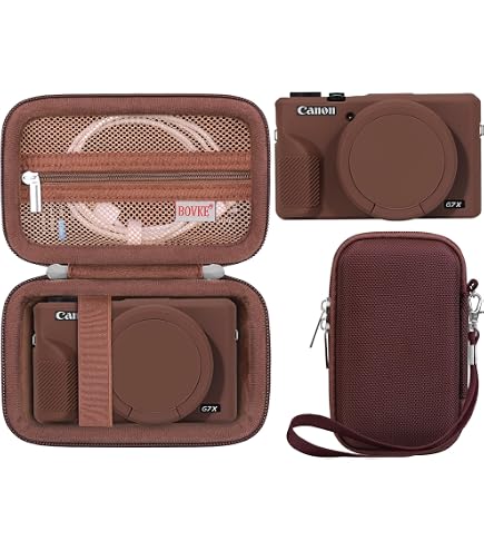 Easy Hood G7X3 Cameratas – Donkergroene Siliconen Beschermhoes Voor Canon G7 X Mark III