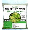 Saara HERBAL FRESH Arappu Powder 200g | Albizia Amara | Usilam | Green Arappu for Hair wash & Hair care (Pack of 2 X 100g)