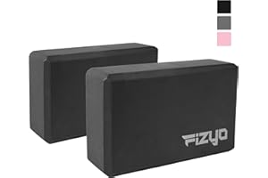 ‎FIZYO Fizyo Antypoślizgowy Blok do Jogi z Pianki EVA - Kostka do Jogi, Pilatesu, Stretchingu, Medytacji, Fitnessu, Rozciągania, Wysokiej Jakości dla Początkujących i Zaawansowanych