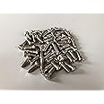 50 Furniture Screws for Hinges (e.g. for PAX, Complement Hinges), Euro Screws 6.3 x 16 mm, Round Head
