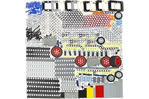 Habow 415pcs Technic-Parts Asse-Pin-Connettore Pullback Motore Compatibile con Lego-Technic, Technic-Beam Liftarm Bush Ruote Pneumatici Ecc. MOC Pezzi di Ricambio per Set di Costruzione Giocattolo
