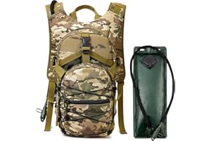 G4Free Hydration Pack Tactical Backpack Rucksack with 3L Water Bladder for Hiking Cycling Biking Running Walking and Climbing