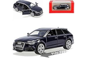 Generisch A*U*D*I A6 RS6 C7 Avant Kombi Blau 2010-2018 1/36 Tayumo Modell Auto mit oder ohne individiuellem Wunschkennzeichen