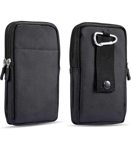 Borsa A Tracolla In Pelle Per Cellulare Con Clip - Piccola Marsupio A Vita Crossbody Portaoggetti Da Viaggio - Regolabile Per Uomini E Donne