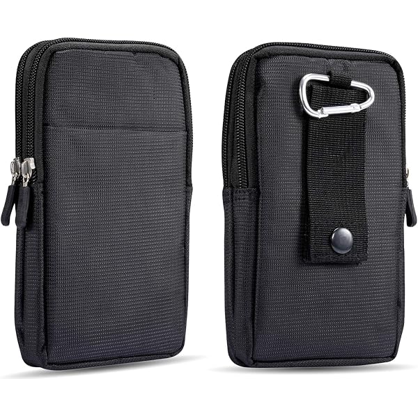 2er-Set Handy-Gürteltaschen Aus Stoff – Mit Klettverschluss Für Wandern, Camping & Outdoor