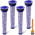 Filter Replacement for Dyson V6 V7 V8 DC58 DC59 Animal Absolute Cordless Vacuum Cleaner Parts Washable Pre Filters or Dyson Vacuum, Compare to Part#965661-01, 4 Pack