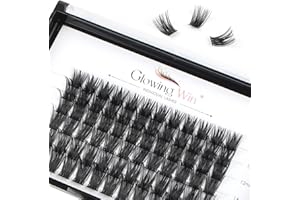 Glowing Win Ciuffetti Ciglia Finte Naturali 72PCS Singole Extension Ciglia Professionale Volume Cluster Lashes Mix 10-16mm fai da te Riutilizzabili Individual Eyelashes