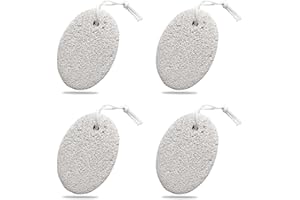 zoerbufan 4 Piezas Piedra Pómez Natural, Elimina Durezas y Callosidades de Pies y Manos, Herramientas de Pedicura de Lava para Eliminar la Piel Muerta